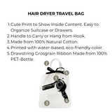 Hair Dryer Travel Bag, Cream