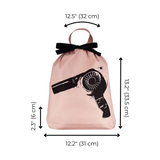 Hair Dryer Travel Bag, Pink/Blush