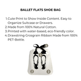 Ballet Flats Shoe Bag, Cream