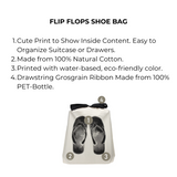 Flip Flops Shoe Bag, Cream