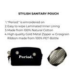 Stylish Sanitary Pouch, Black