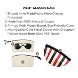 Pilot Glasses Case, Cream