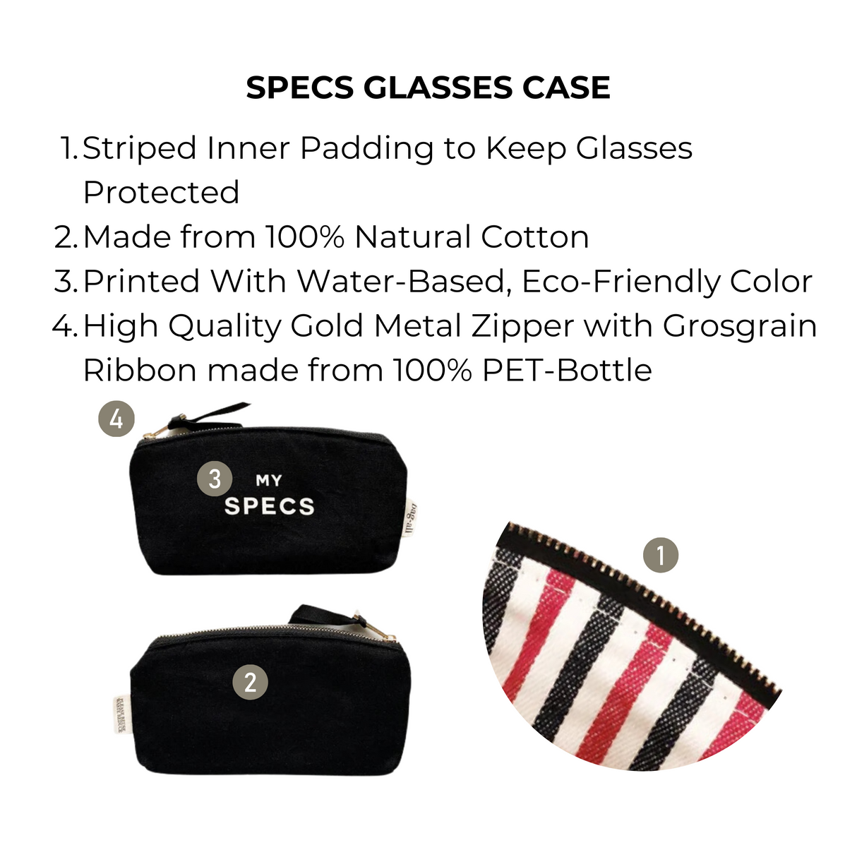 Specs Glasses Case Black