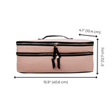 Double Hair Tools Travel Case, Pink/Blush