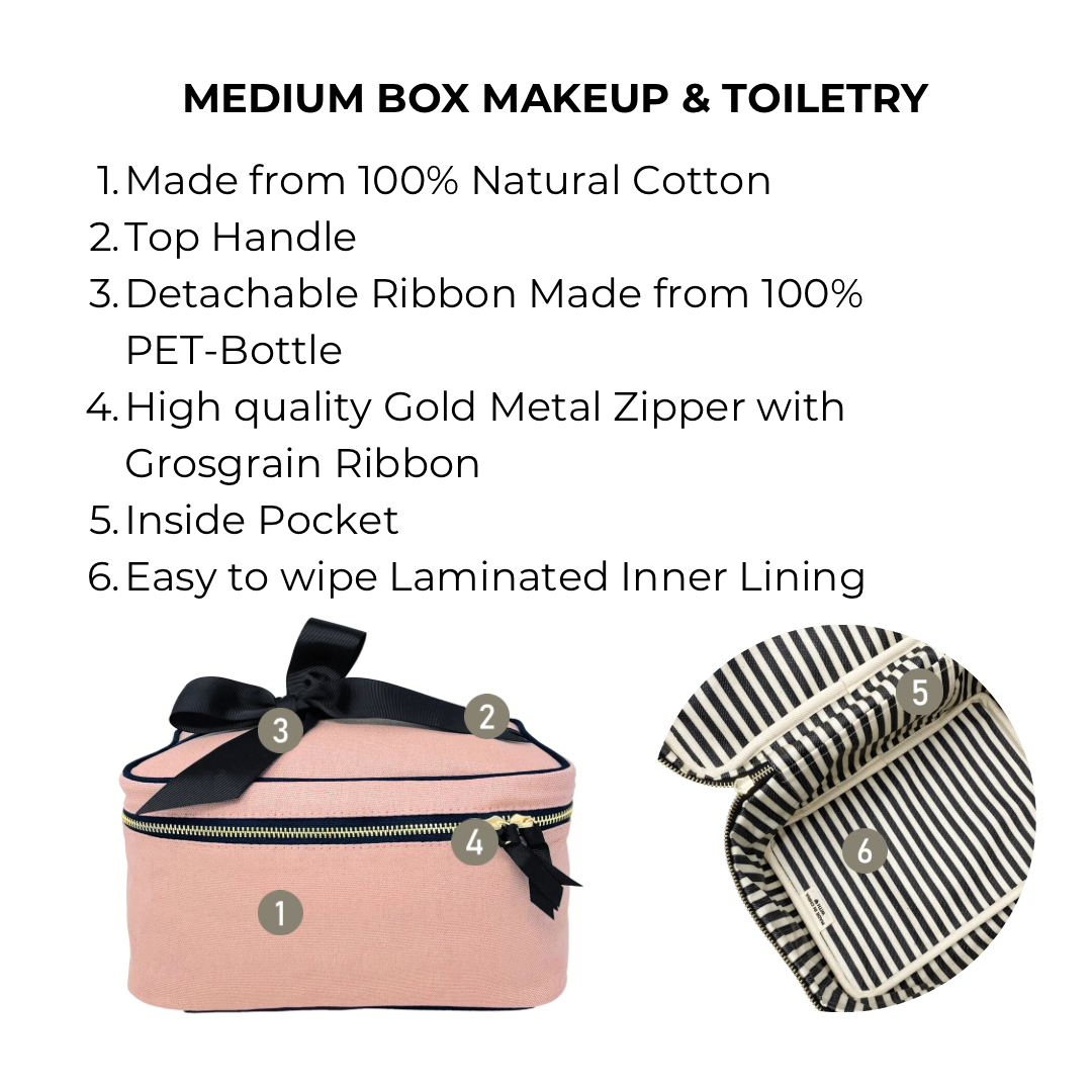 Medium Box Makeup & Toiletry, Pink/Blush