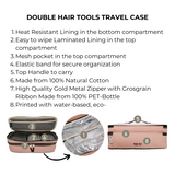 Double Hair Tools Travel Case, Pink/Blush