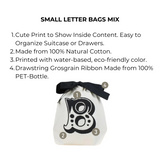 Small Letter Bags Mix, Cream