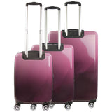 Ful Impulse Ombre Hardside Spinner Luggage, 3pc set, Pink