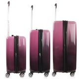 Ful Impulse Ombre Hardside Spinner Luggage, 3pc set, Pink