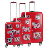 Disney Minnie Mouse Travel Patch 3 pc Luggage Set