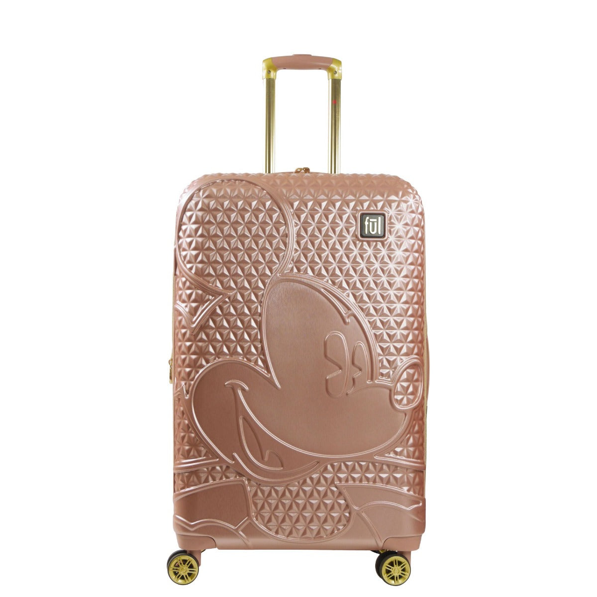 Maleta con ruedas Mickey Mouse FŪL Disney 30" oro rosa