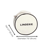 Round Lingerie Case, Cream