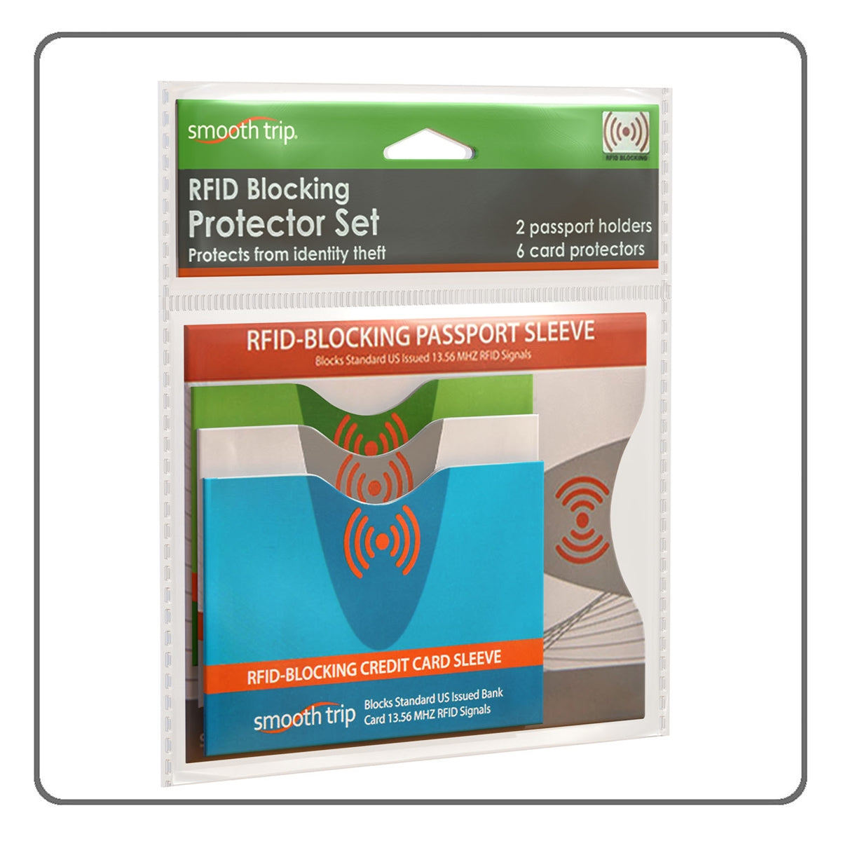 RFID Blocking Protectors - Complete Travel 8 Pack