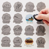 US National Parks Bucket List Scratch Print