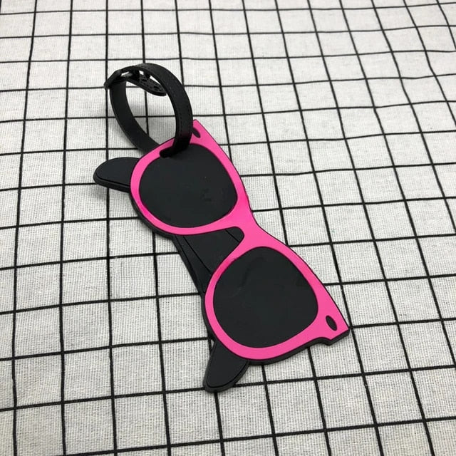 Pink Sunglasses Luggage Tag