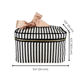 Medium Box Makeup & Toiletry, Striped