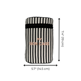 Round My Skin Care Case, Striped