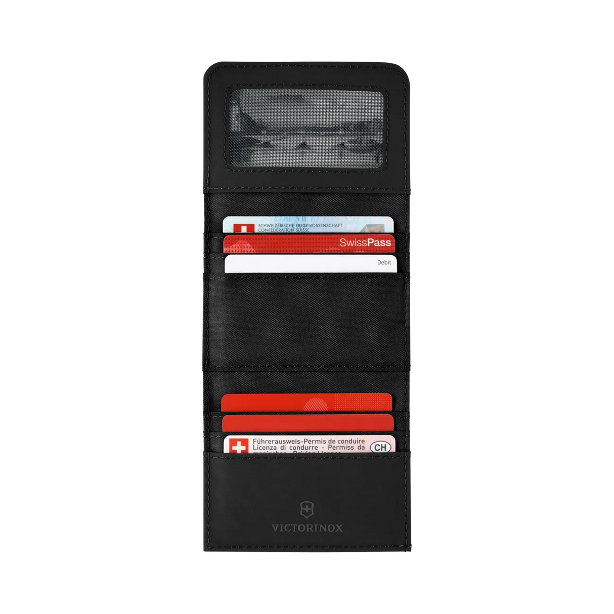 Travel Essential Tri-Fold Wallet, by Victorinox Black