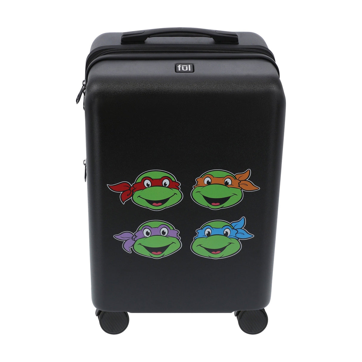 Paramount TMNT 22.5" Black Carry-On Suitcase Luggage