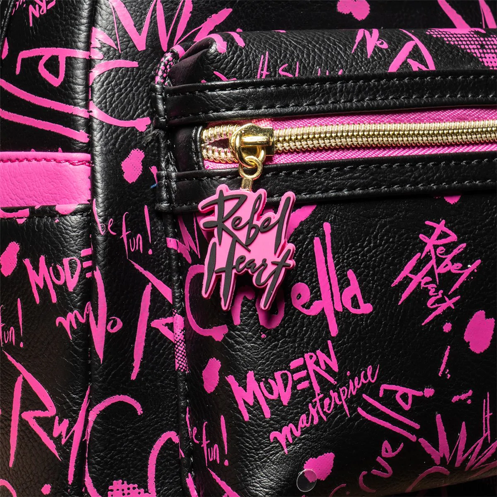 Loungefly: Disney - Cruella Graffiti Mini Backpack Entertainment Earth Exclusive