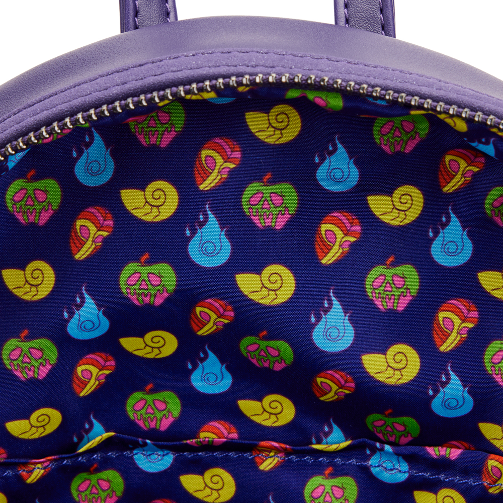 Loungefly: Disney Villains Triple Pocket Glow In The Dark Mini Backpack