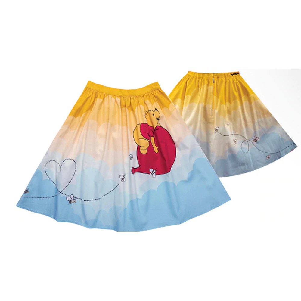 Stitch Shoppe by Loungefly: Disney Winnie the Pooh - Balloon Clouds "Sandy" Skirt with Pockets