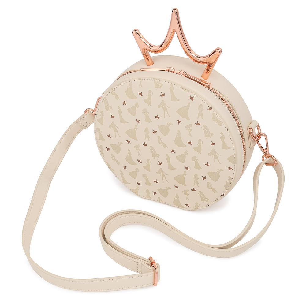 Loungefly: Disney Ultimate Princess Metal Crown Crossbody Bag