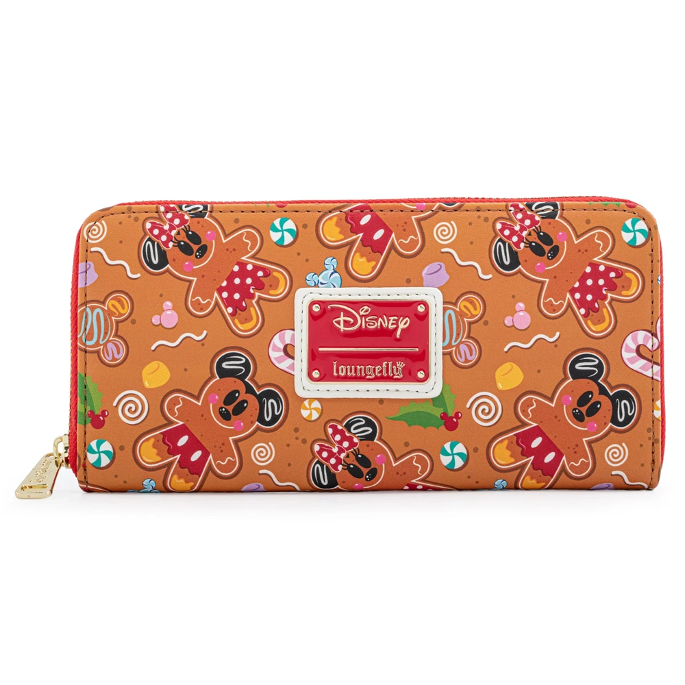 Loungefly: Disney Gingerbread AOP Zip Around Wallet