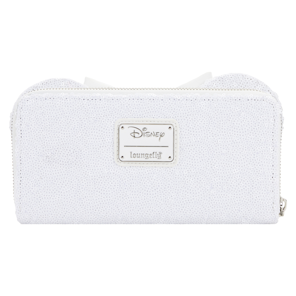 Loungefly: Disney - Minnie Sequin Wedding Zip Around Wallet