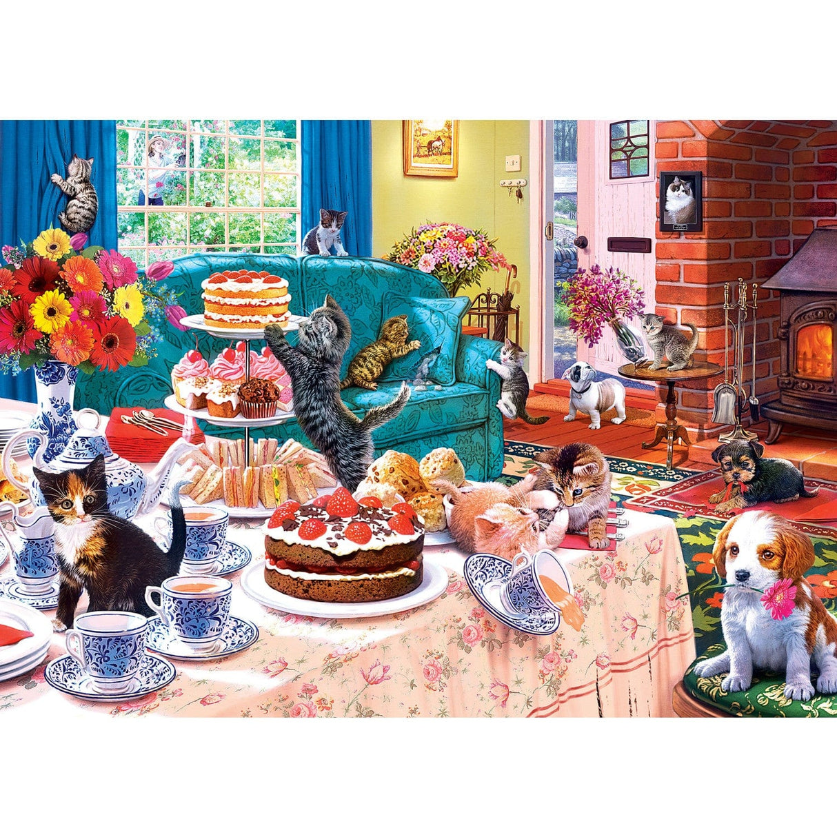 Home Sweet Home - Tea Time Terrors 500 Piece Jigsaw Puzzle