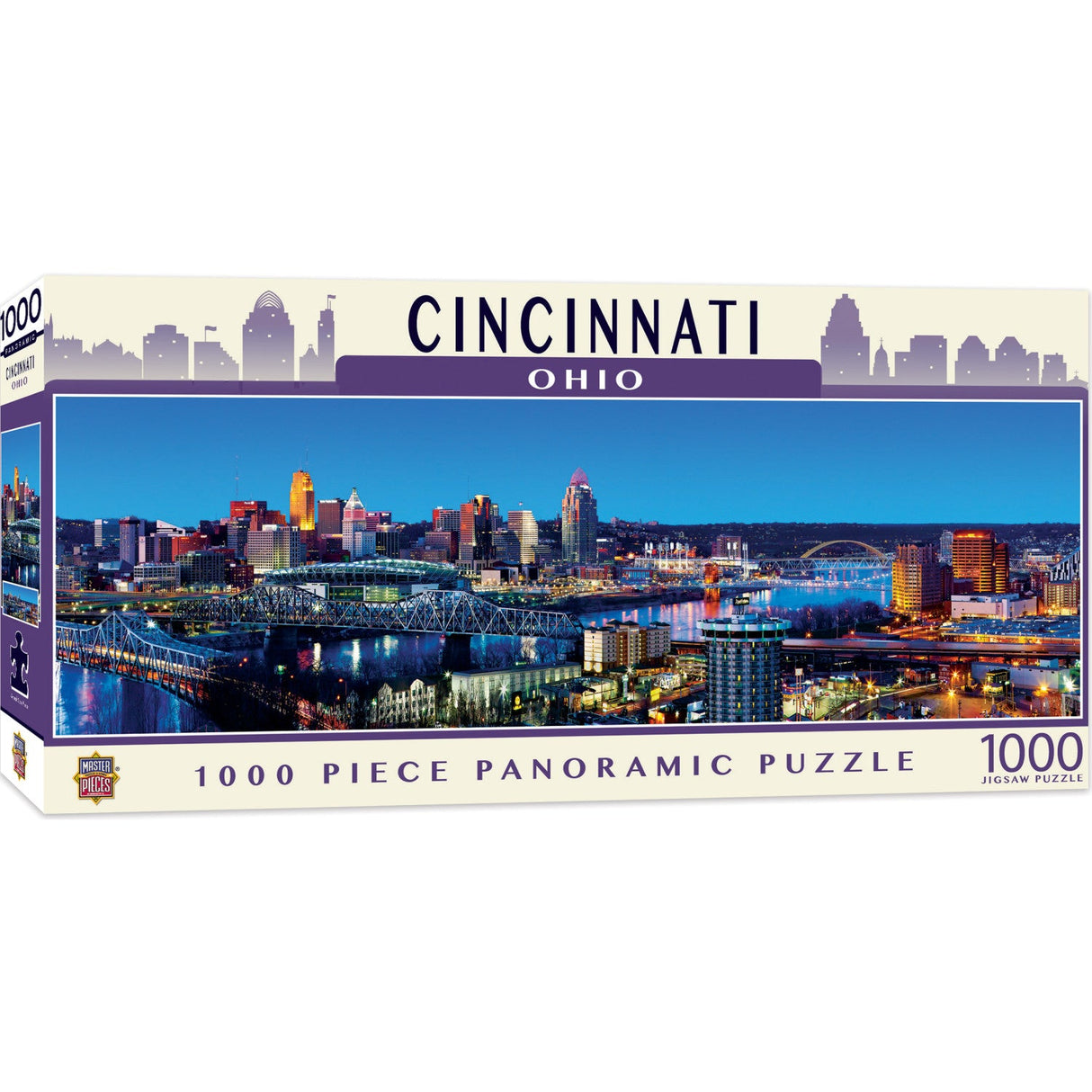 Cincinnati, Ohio 1000 Piece Panoramic Jigsaw Puzzle