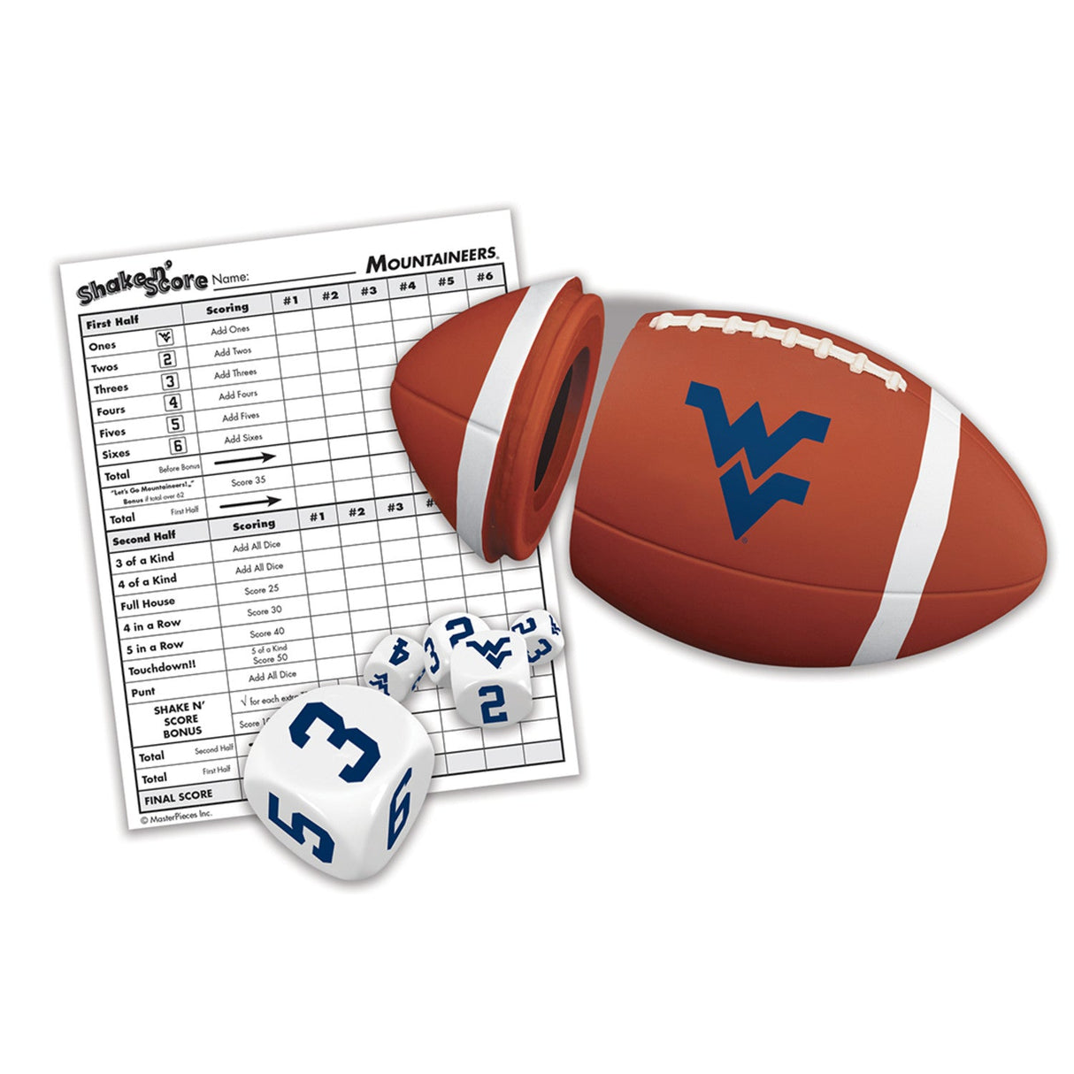 West Virginia Mountaineers Shake n' Score