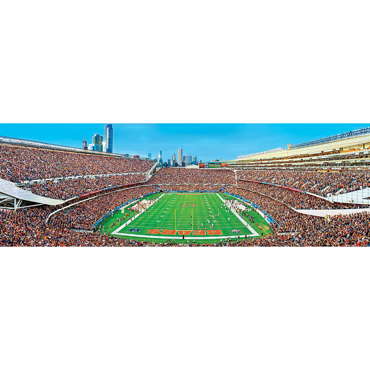 Chicago Bears - 1000 Piece Panoramic Jigsaw Puzzle - End View