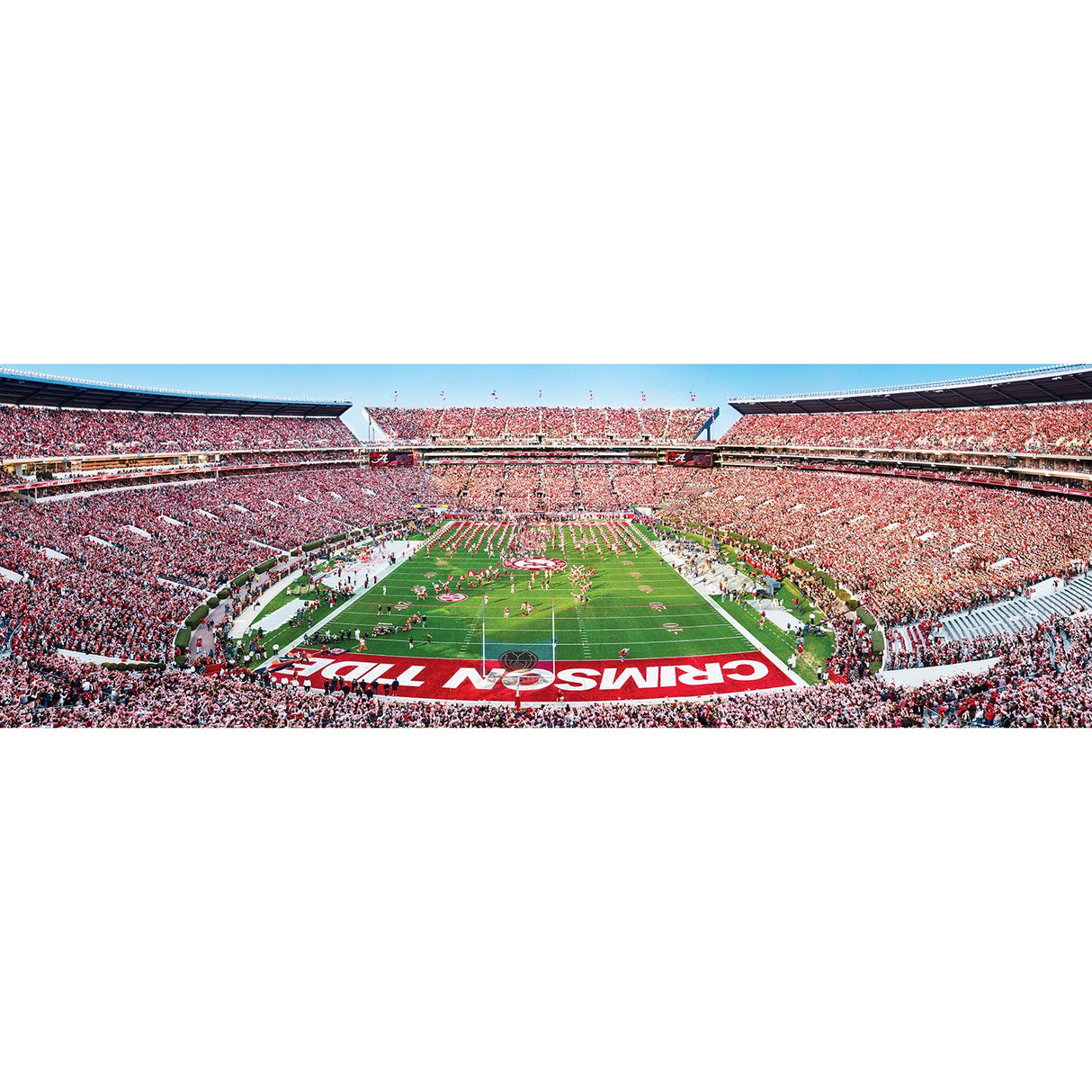 Alabama Crimson Tide - 1000 Piece Panoramic Jigsaw Puzzle - End View