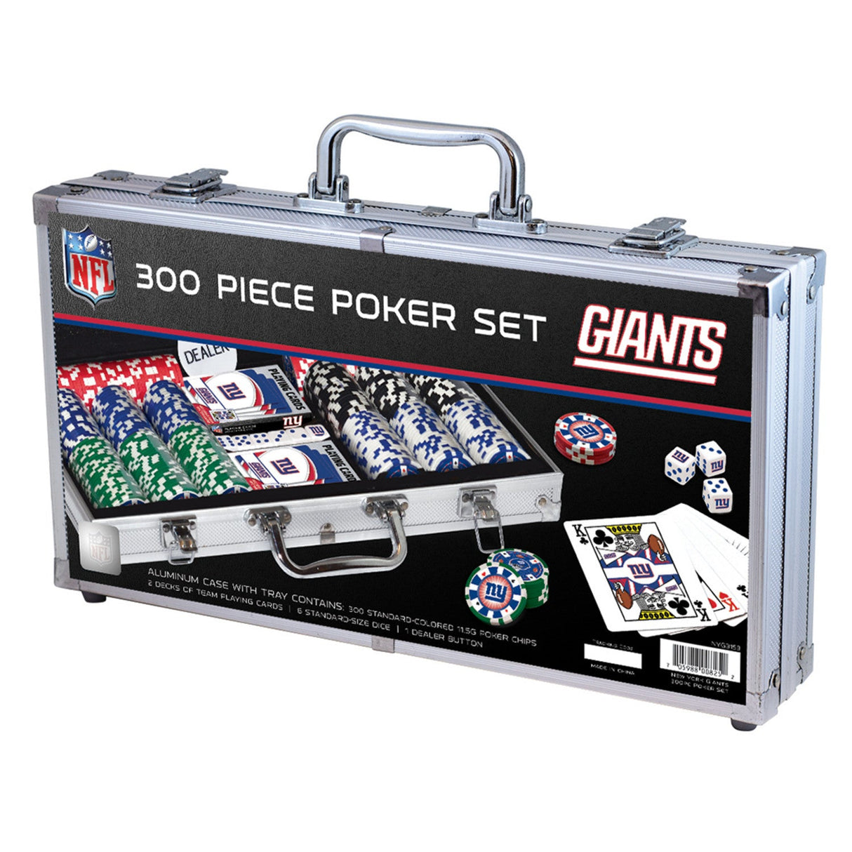 New York Giants 300 Piece Poker Set