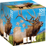 Elk 100 Piece Shaped Jigsaw Puzzle