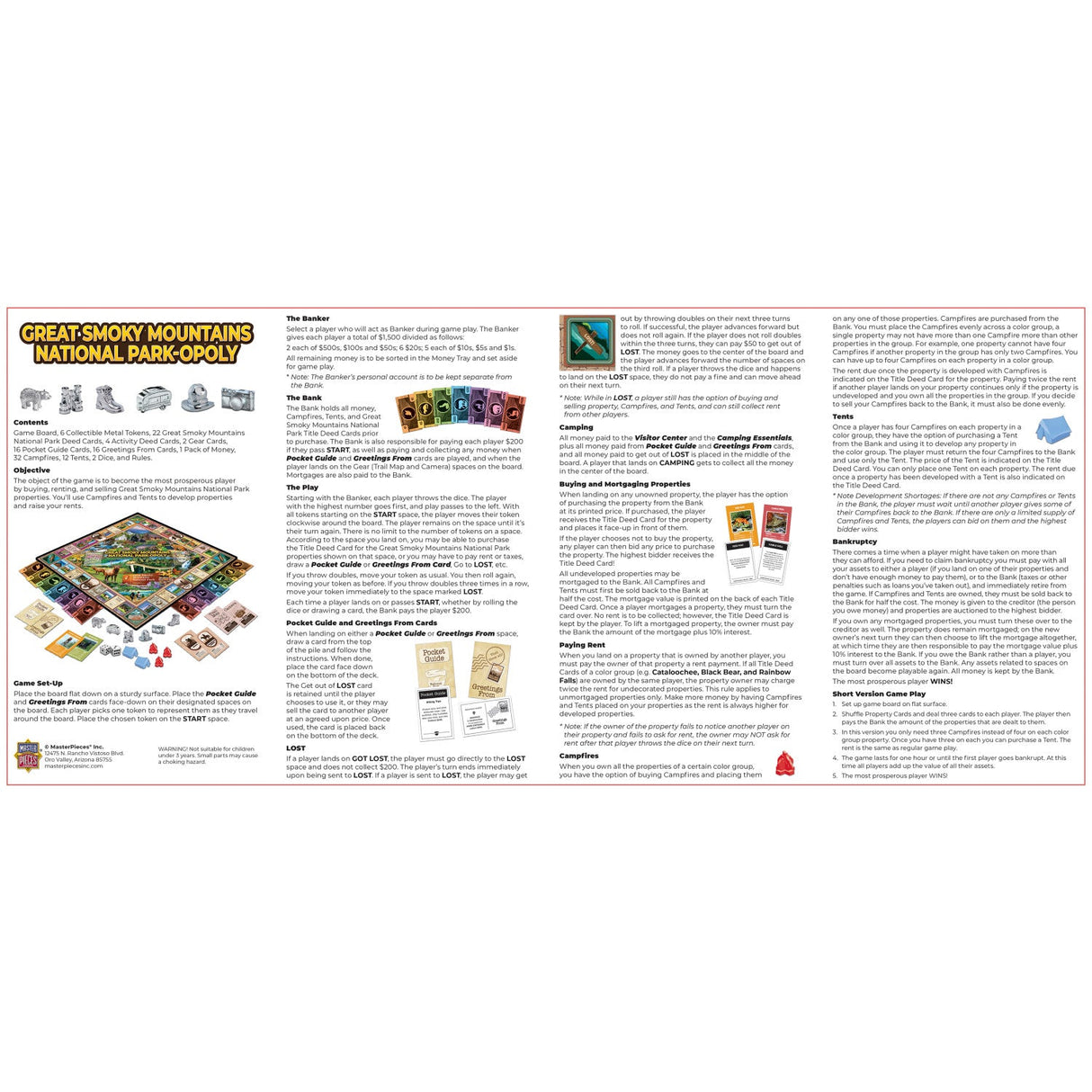 Great Smoky Mountains National Park Opoly