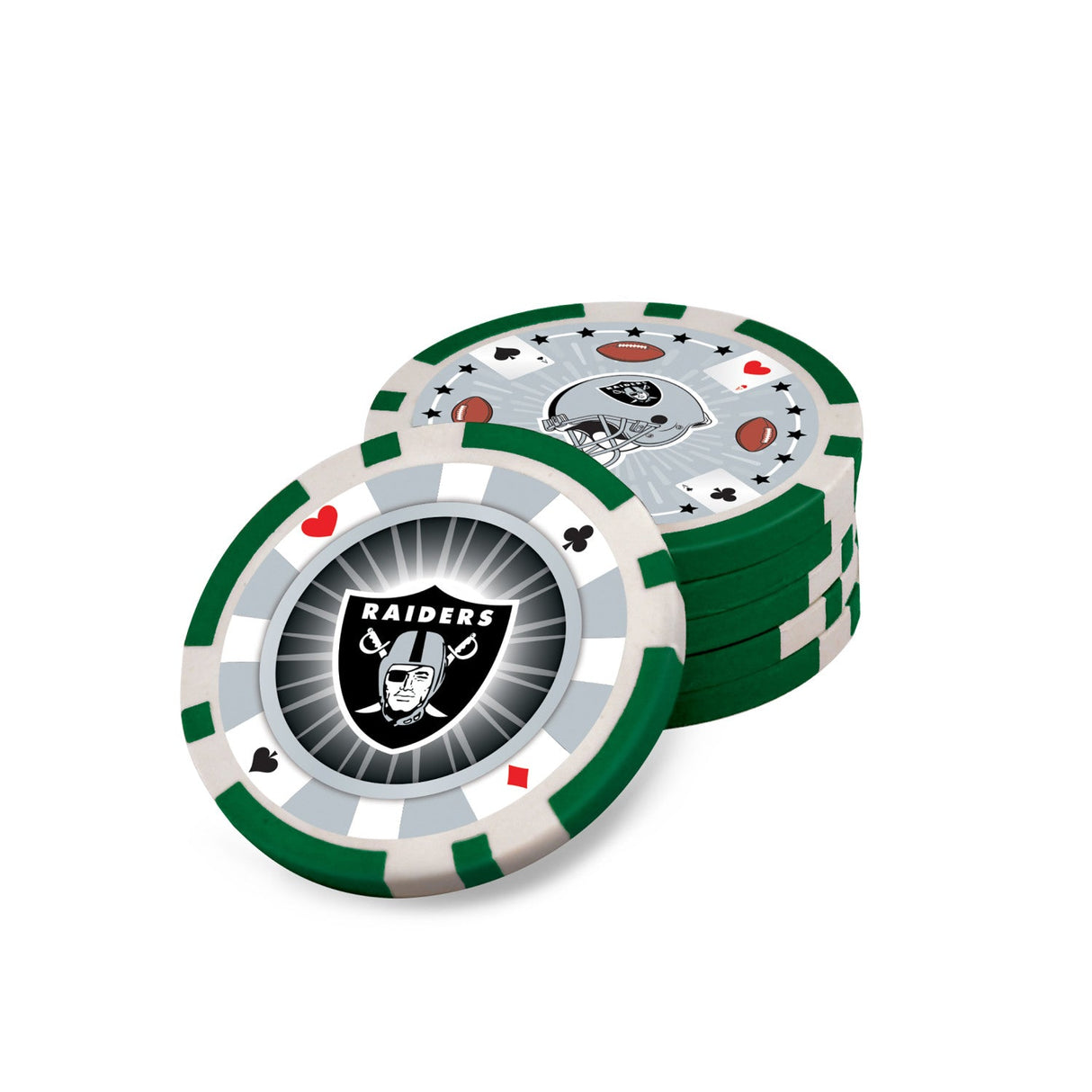 Las Vegas Raiders 300 Piece Poker Set