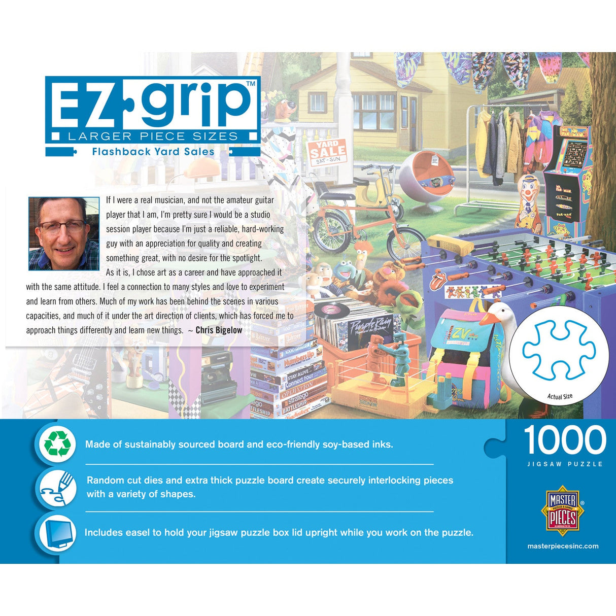 EZ Grip - Flashback Yard Sales 1000 Piece Jigsaw Puzzle