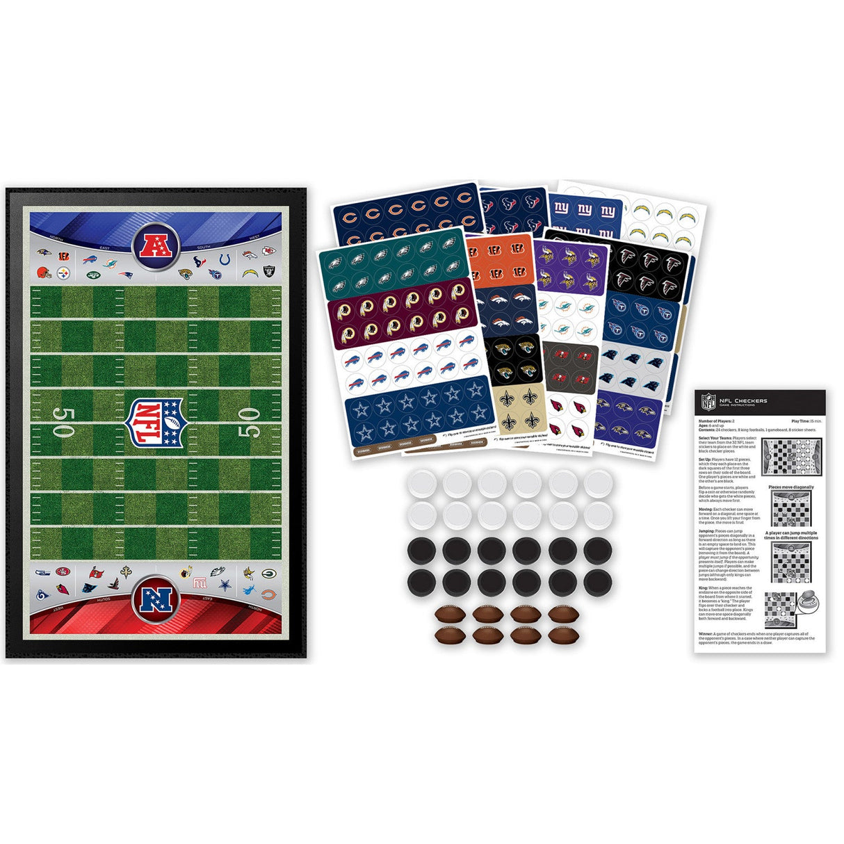 NFL - League Checkers Board Game