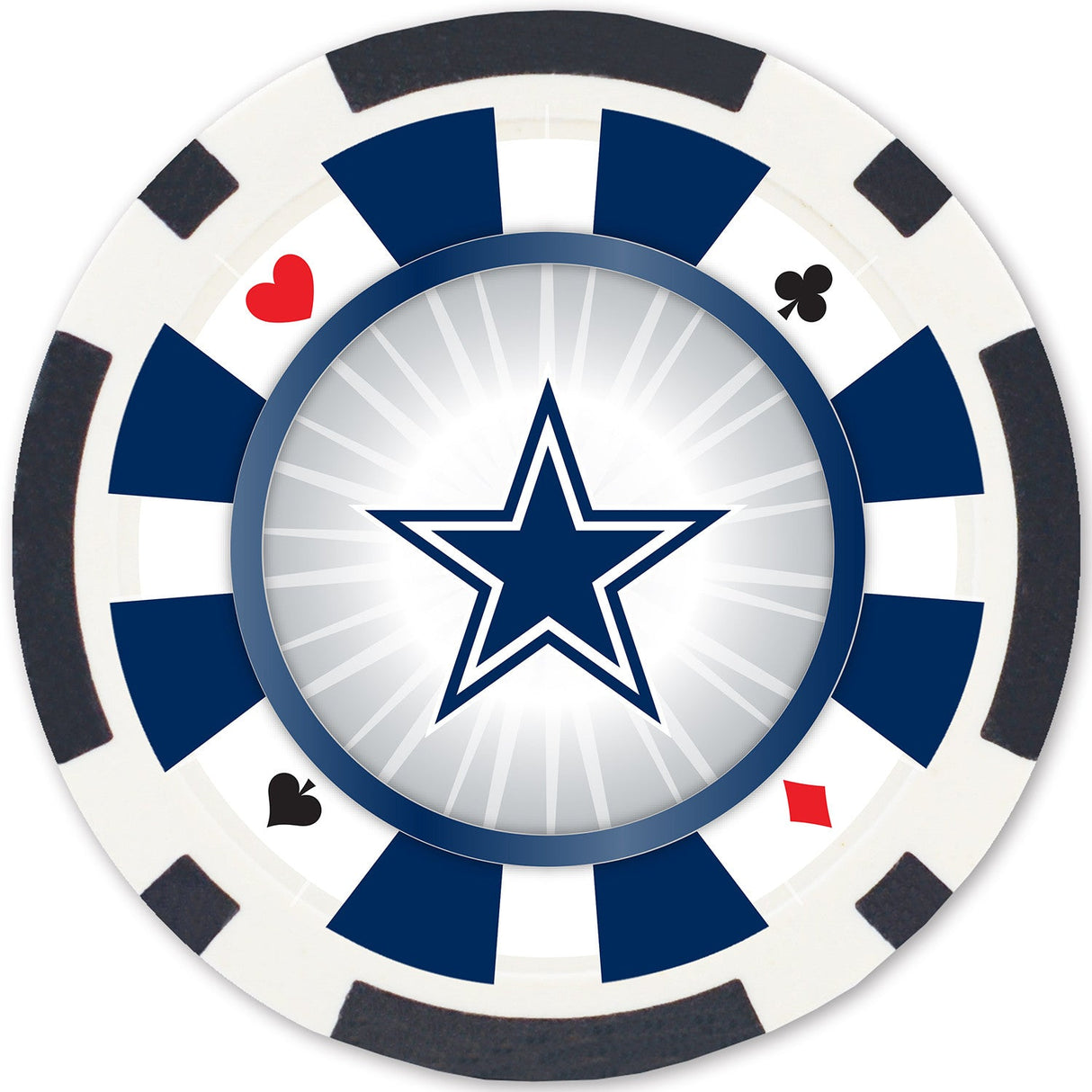 Dallas Cowboys 100 Piece Poker Chips