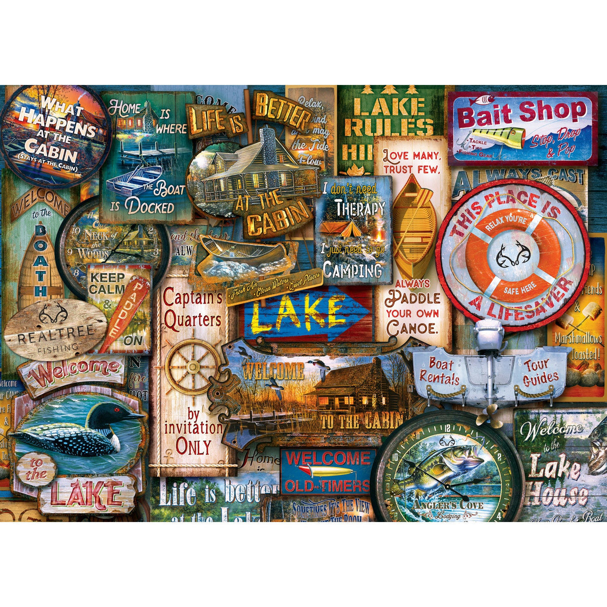 Realtree - Off to the Lakehouse 1000 Piece Jigsaw Puzzle