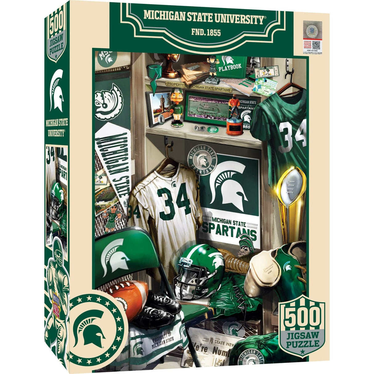 Michigan State Spartans - Locker Room 500 Piece Jigsaw Puzzle