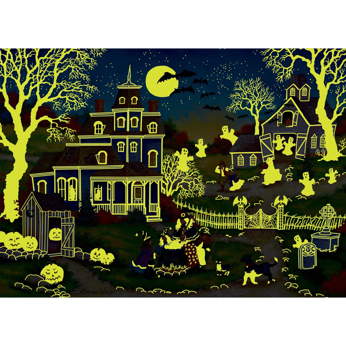 Glow in the Dark - Three Little Witches 1000 Piece Jigsaw Puzzle