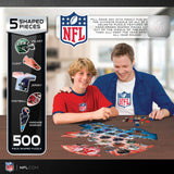 NFL - Teams Helmet 500 Piece Shaped Jigsaw Puzzle