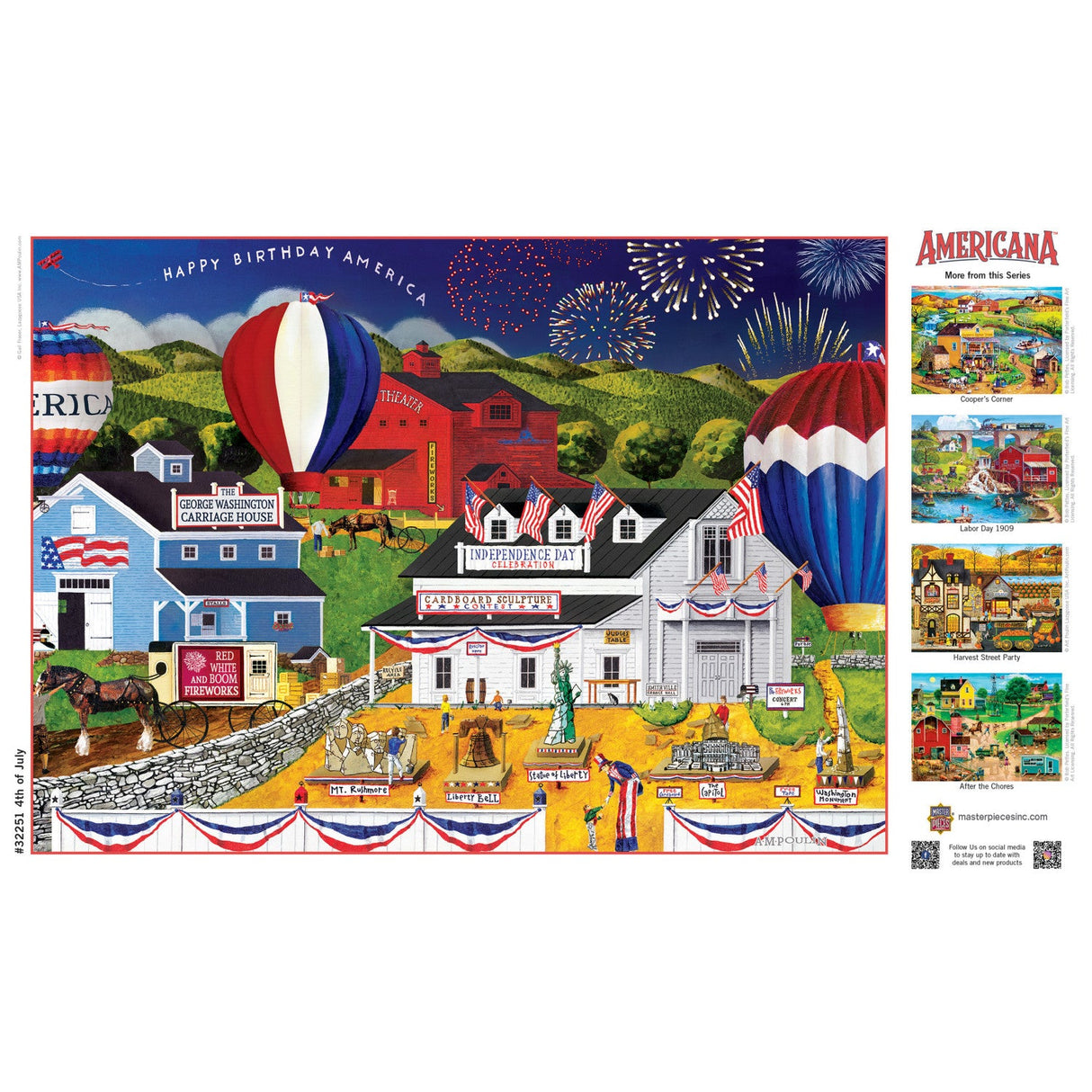 Americana - 4th of July 500 Piece EZ Grip Jigsaw Puzzle