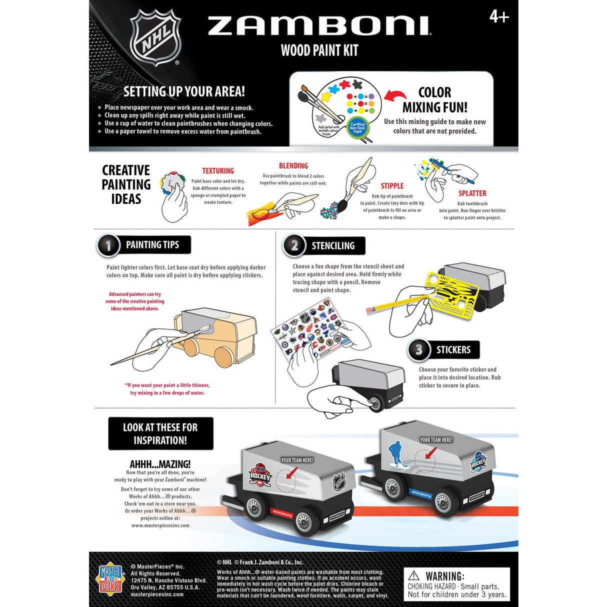 NHL - Zamboni Wood Paint Kit