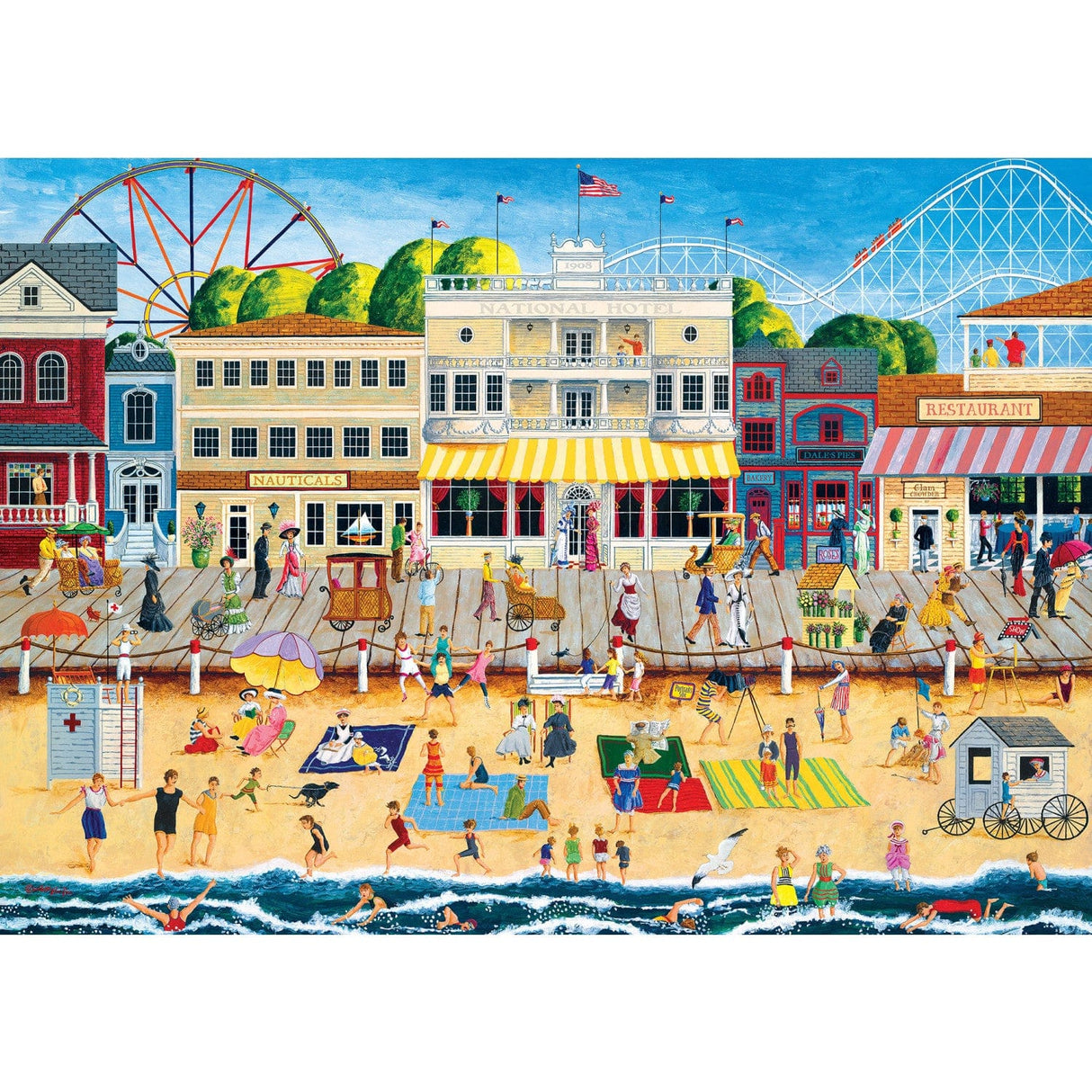 Signature Collection - On the Boardwalk 3000 Piece Jigsaw Puzzle - Flawed