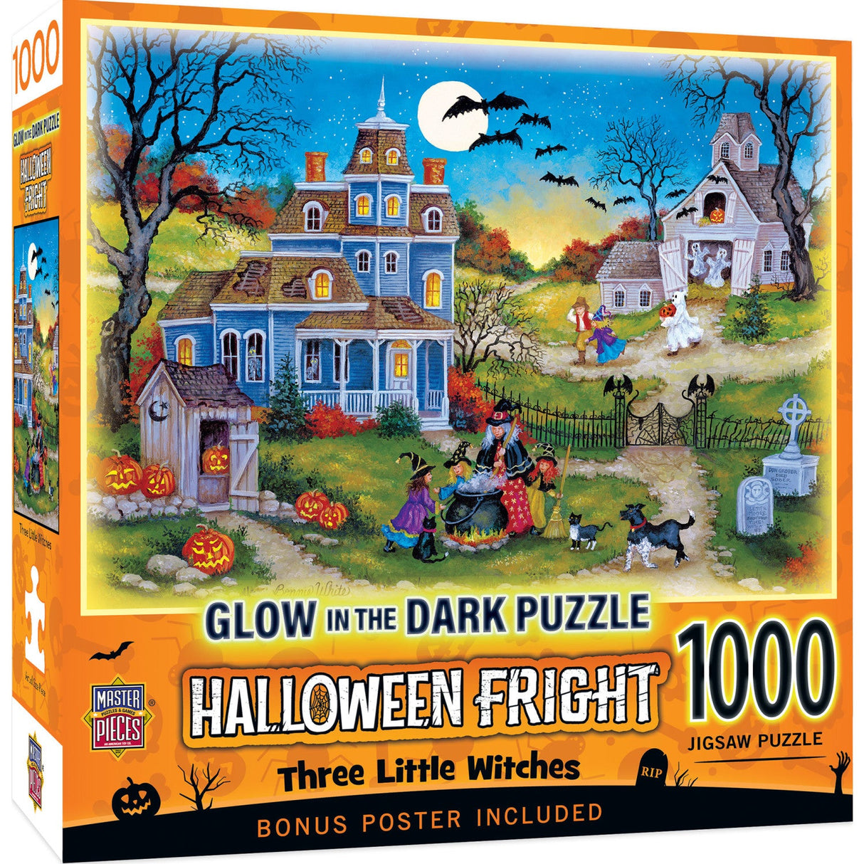 Glow in the Dark - Three Little Witches 1000 Piece Jigsaw Puzzle