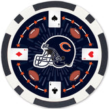 Chicago Bears 100 Piece Poker Chips